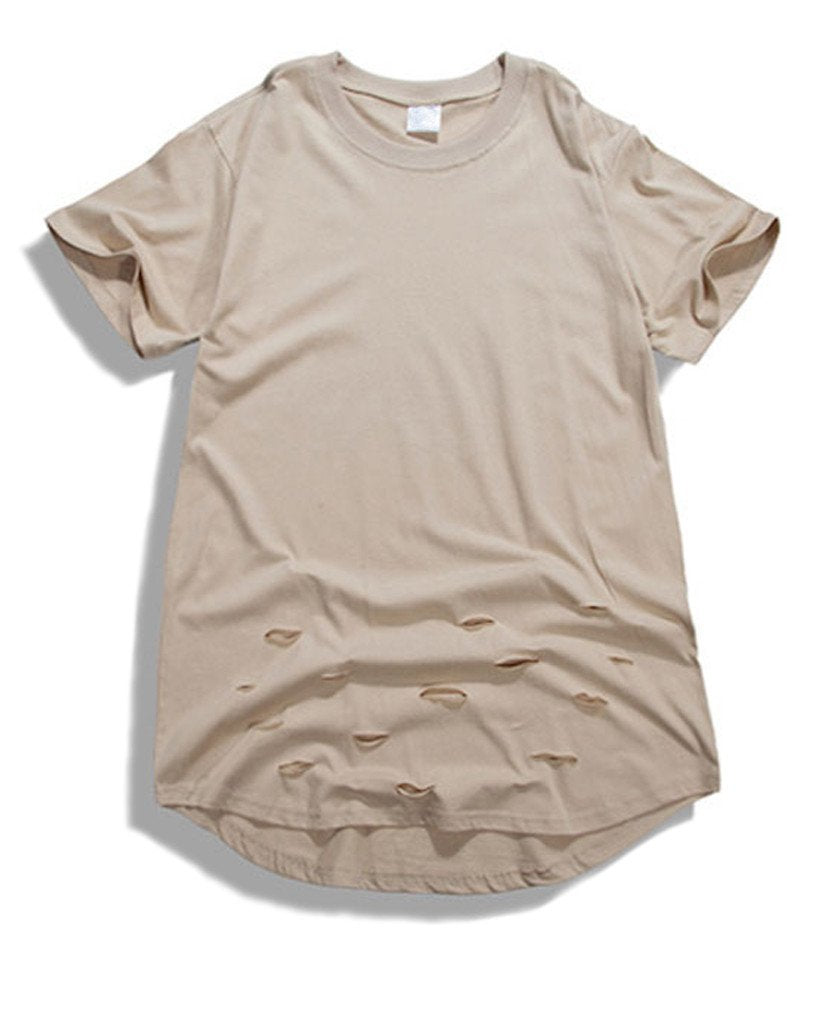 Extended Distressed T-Shirt