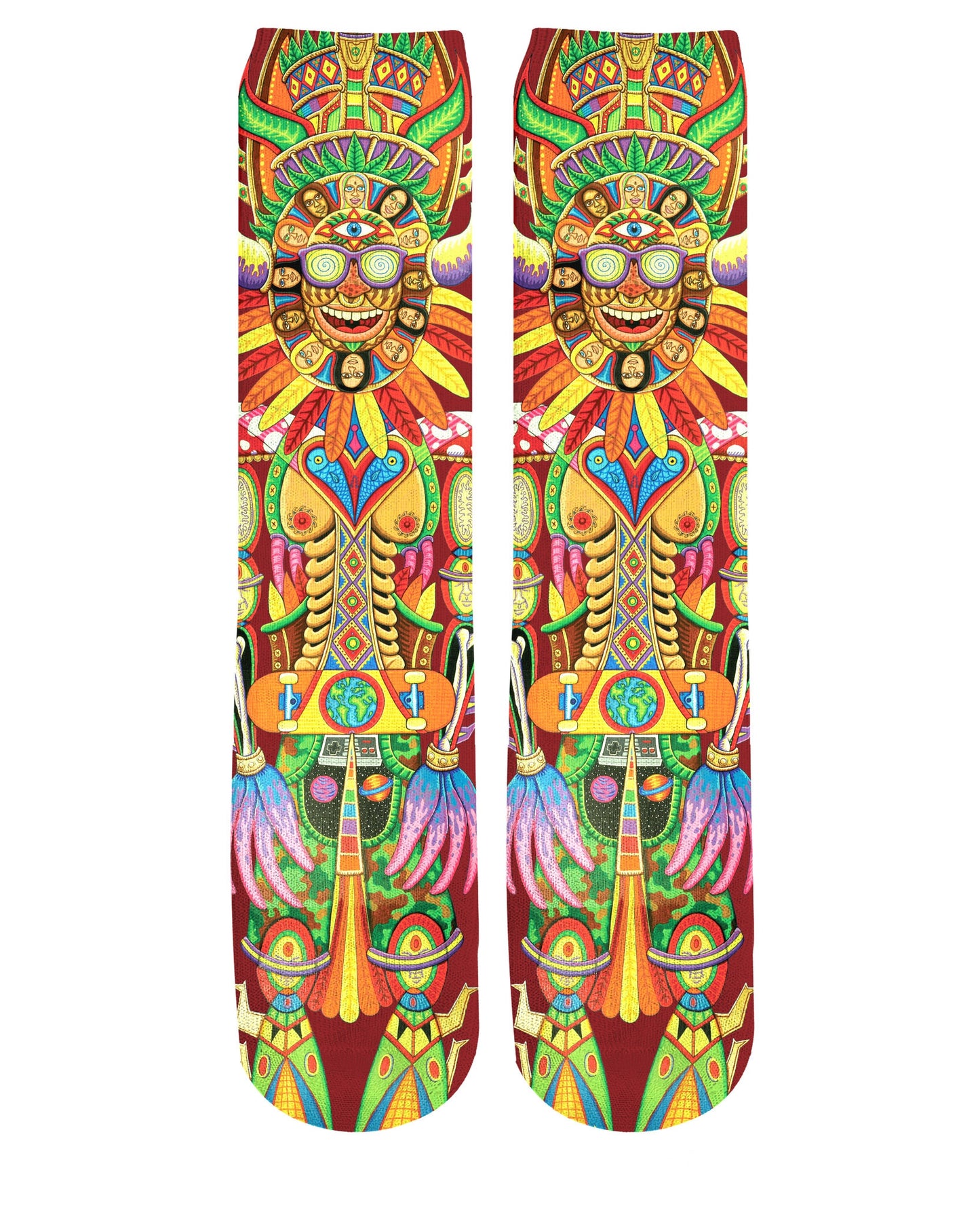 Traveling Angel Knee-High Socks