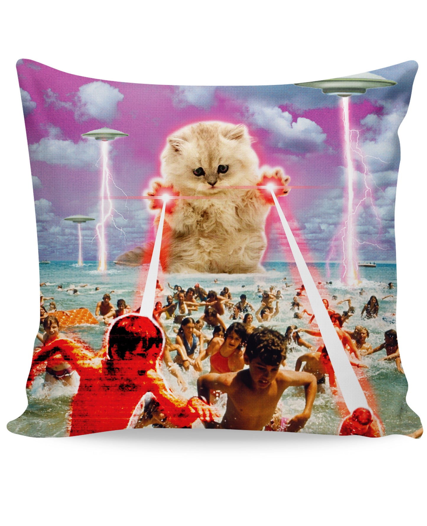 The Kitten No One Loved Couch Pillow