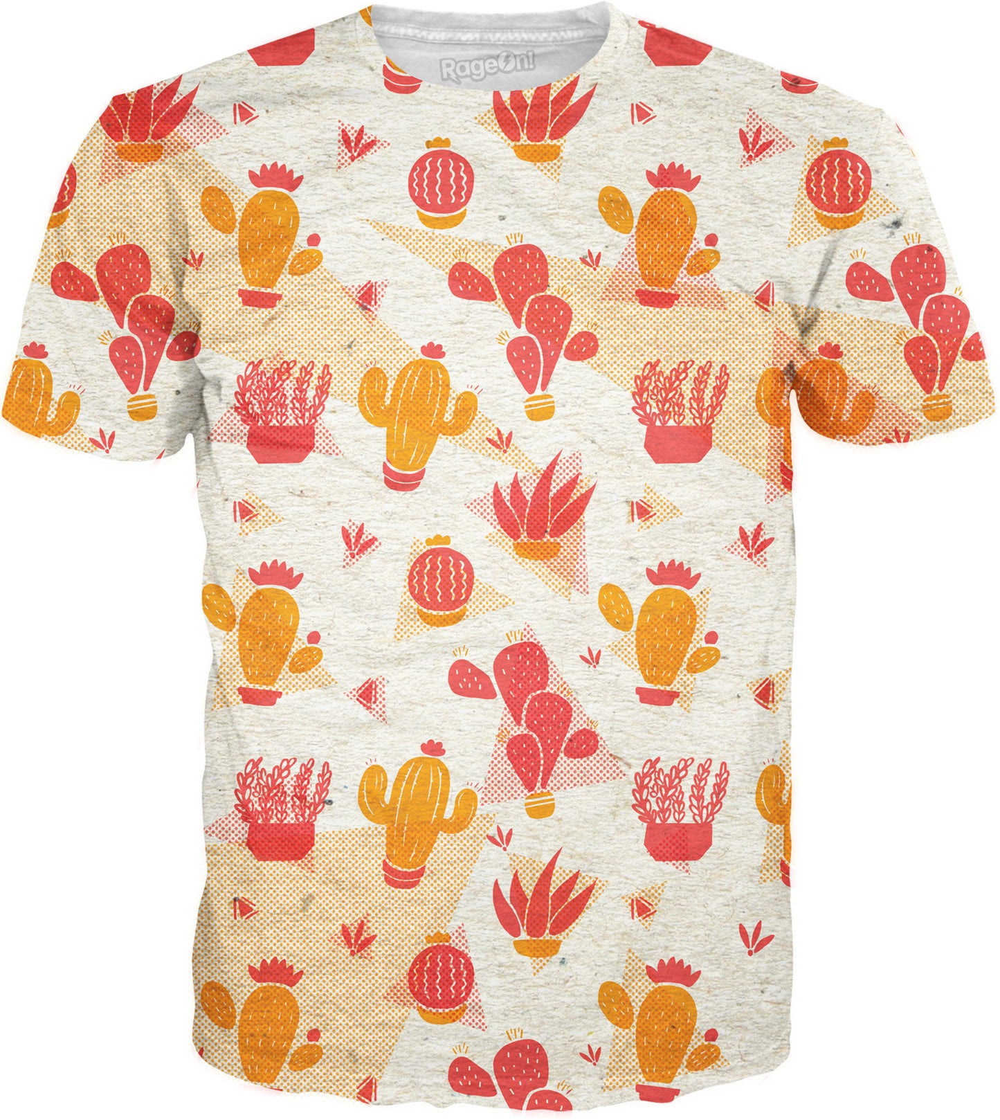 Succulent Pattern T-Shirt