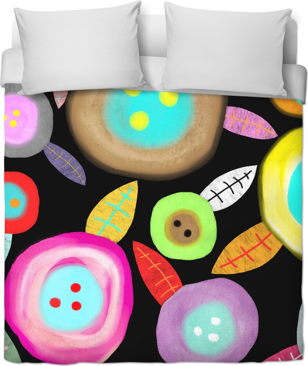 Ruth Fitta Schulz - Watercolour Floral Honey Moon Duvet Cover Set