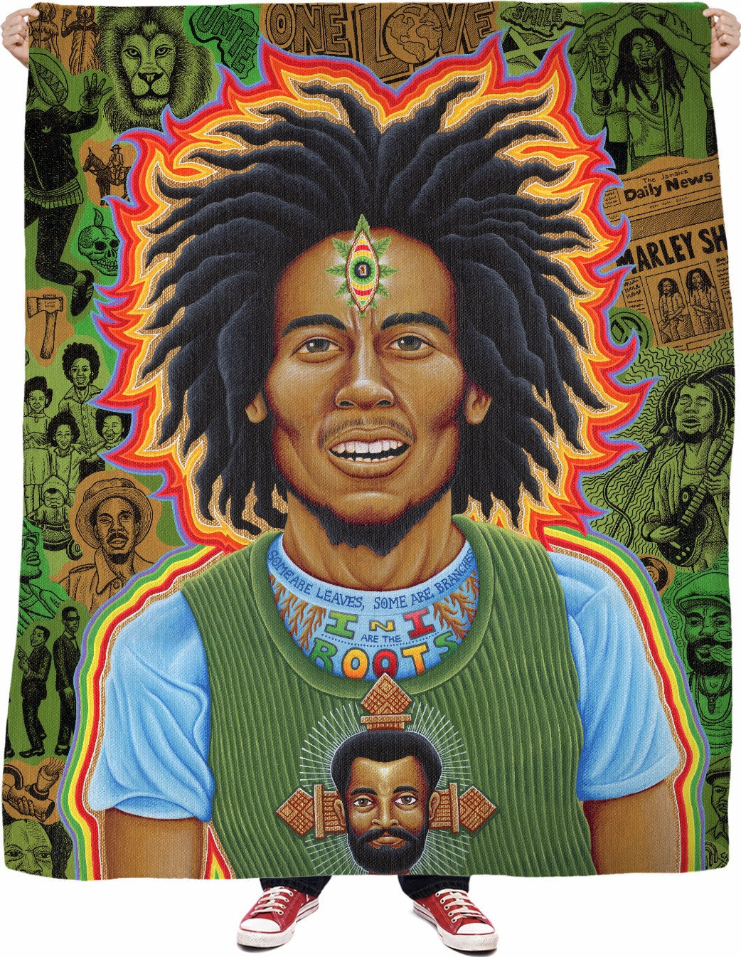 Roots Fleece Blanket