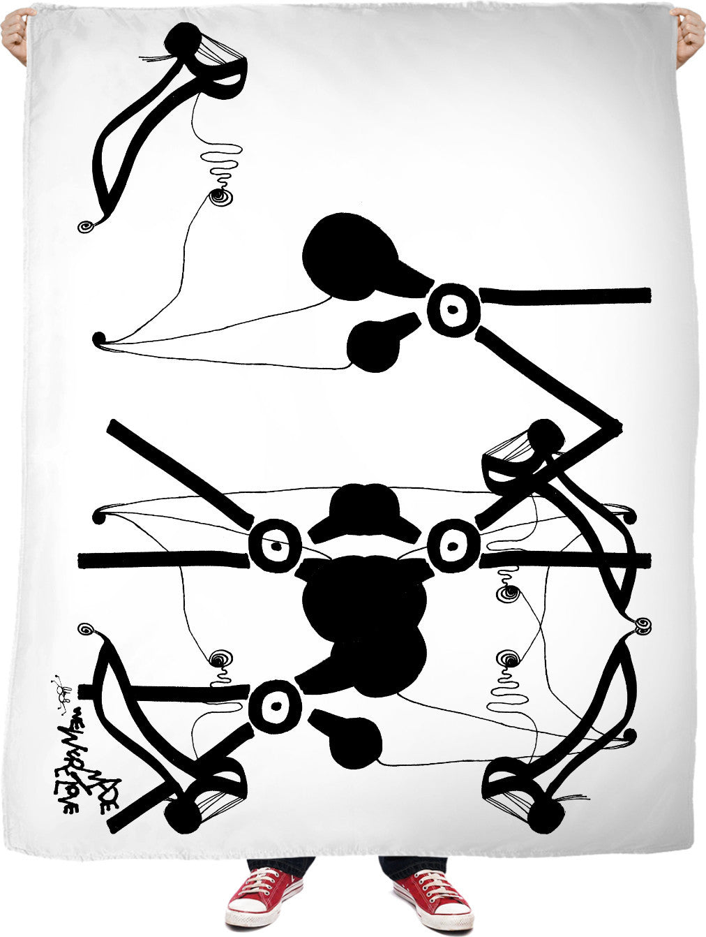 Dot Meets Dot Fleece Blanket