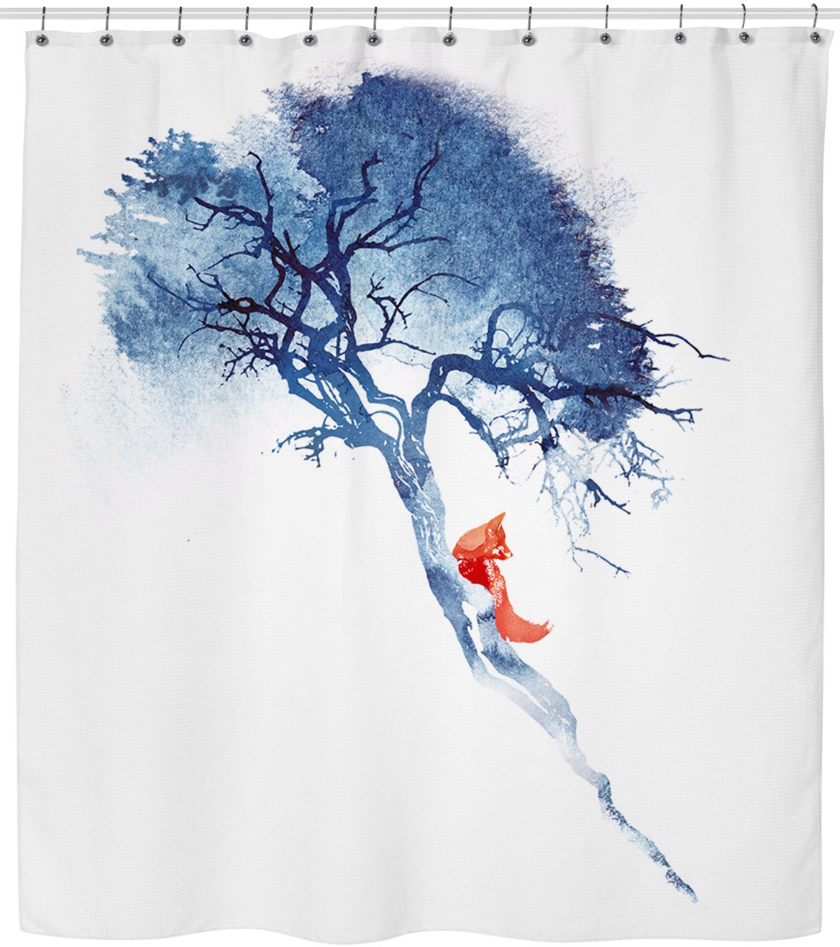 Watercolor Tree Shower Curtain