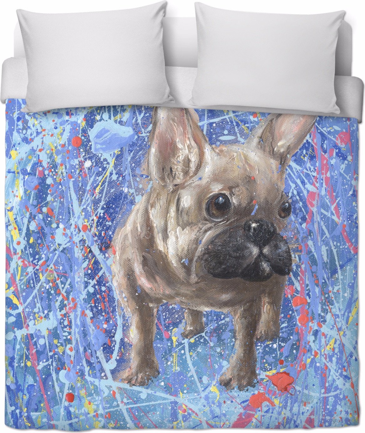 BON ABSTRACT BULLDOG Duvet Cover Set