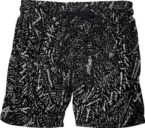Futuristic Caveman Swim Shorts