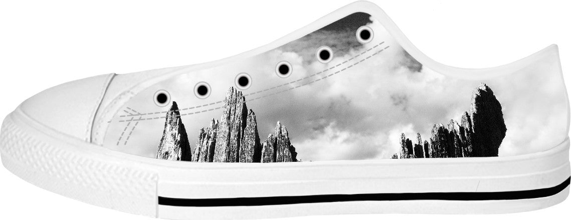 Lightning Tree White Low Top Shoes