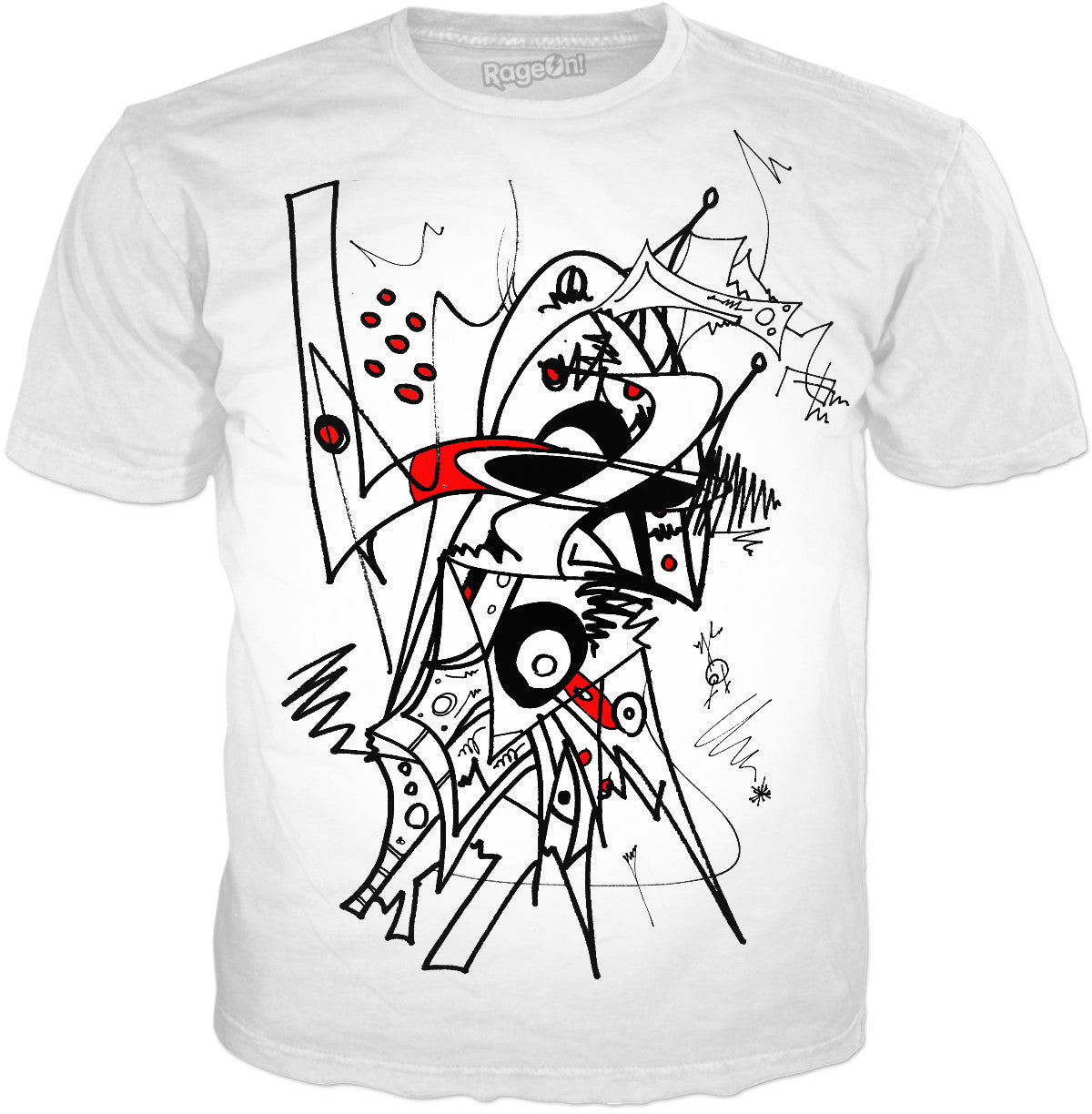 Red And Black Abstract 1 T-Shirt