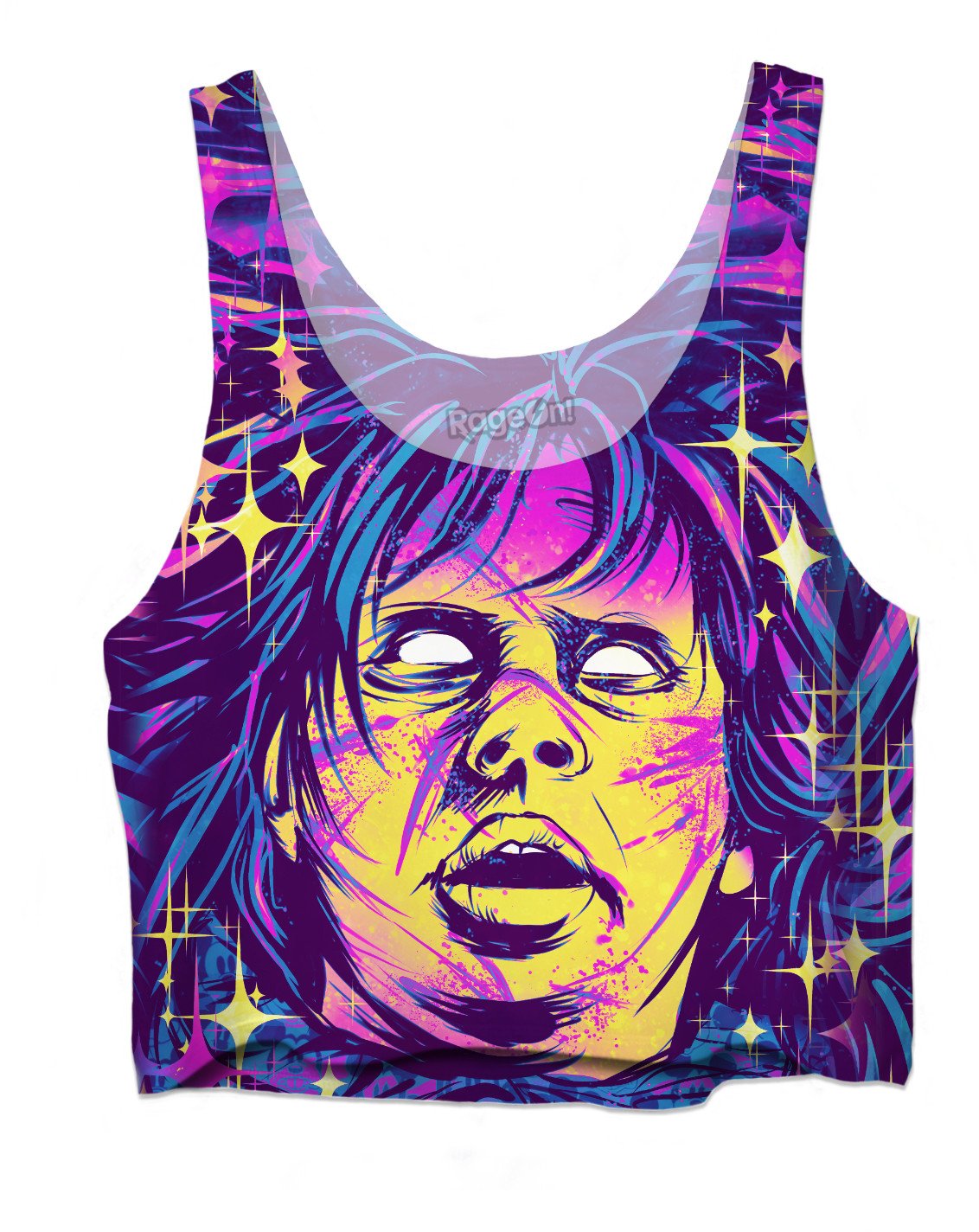 Neon Horror: Exorcist Crop Top