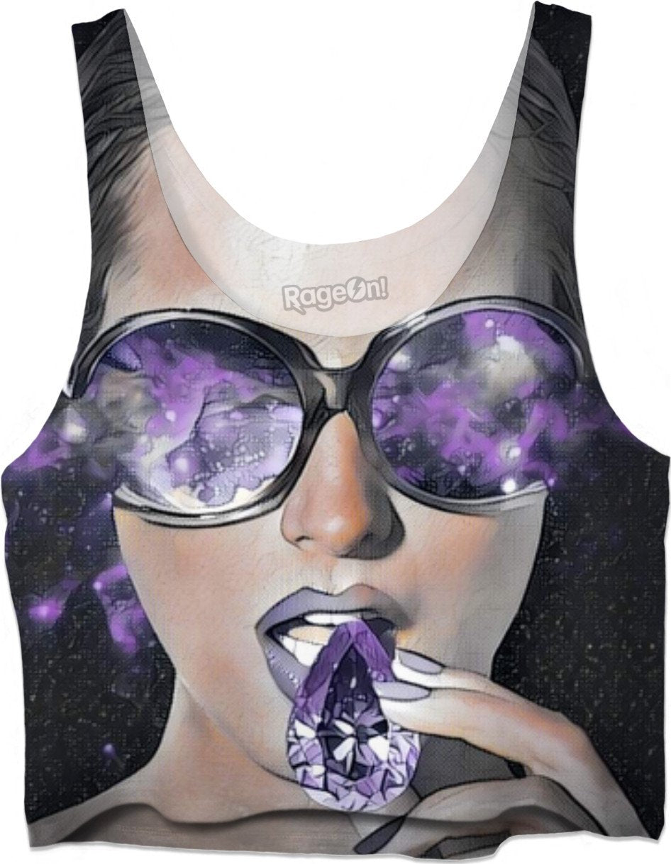The Look of Enlightened - Purple Haze Crop Top