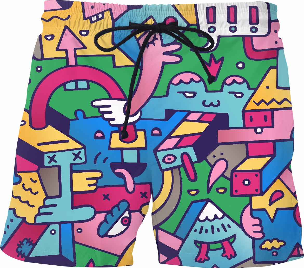 Shredded Feet - Mister Phil Swim Shorts