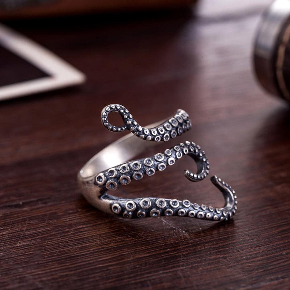 Titanium Tentacles Ring
