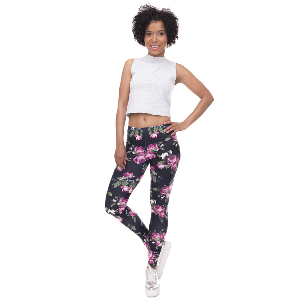 Retro Floral Leggings