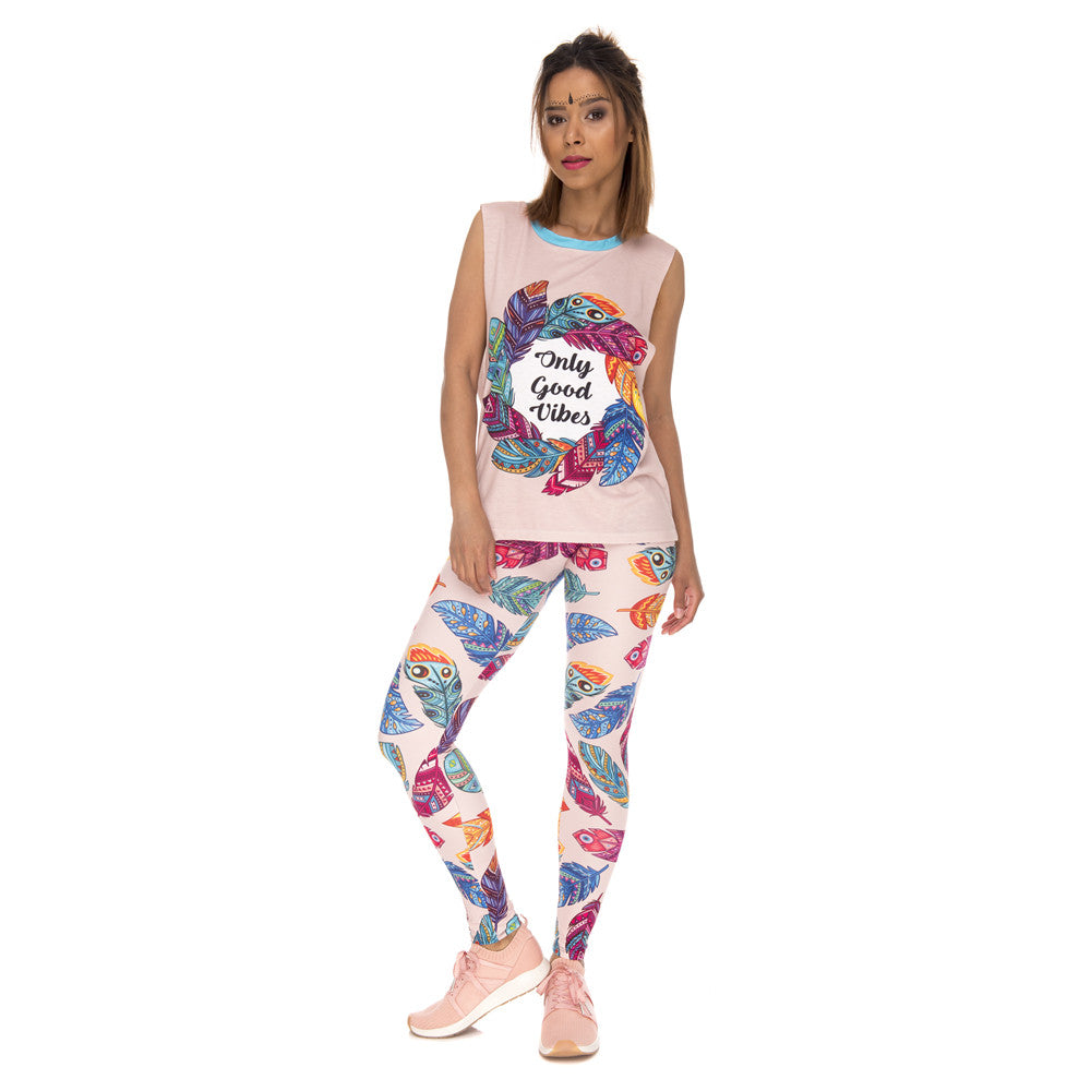 Fall Feathers Leggings