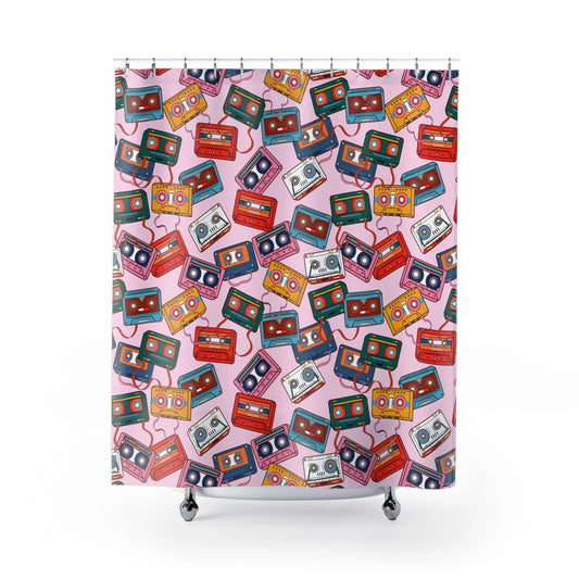 Colorful Cassettes Shower Curtain