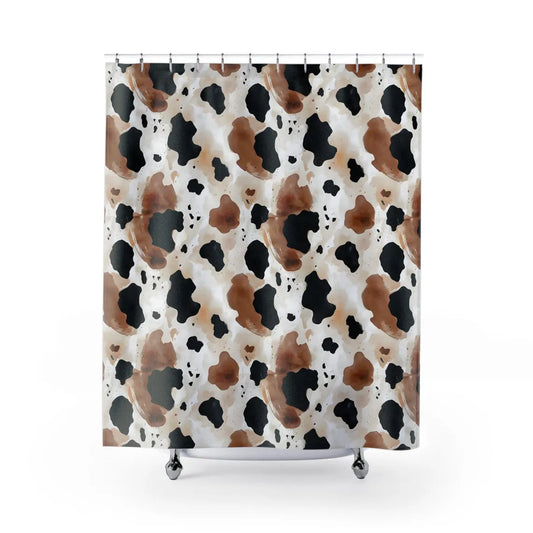 Cow Print Western Rodeo Shower Curtain