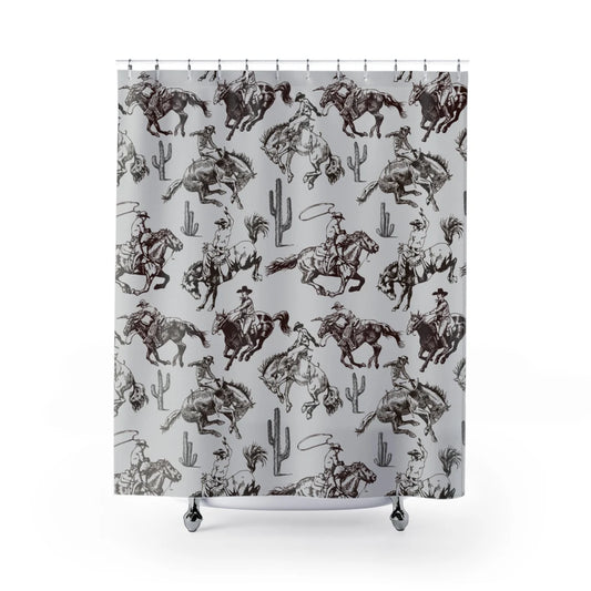 Western Cowboy Shower Curtain