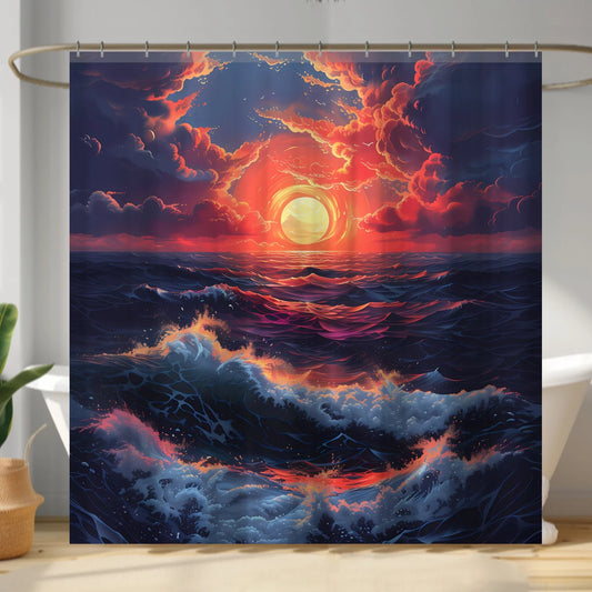 Ocean Sunset Shower Curtain