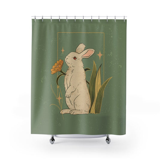 Cute Rabbit Shower Curtain