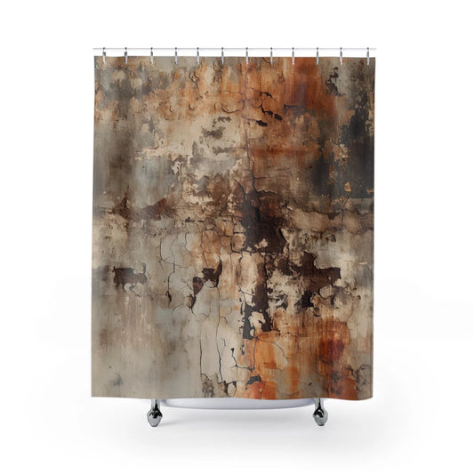 Minimalist Boho Rustic Shower Curtain