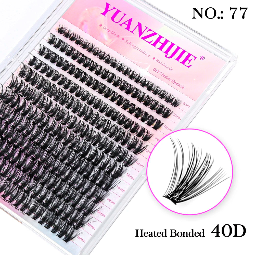 Lash Clusters Kit – DIY Eyelash Clusters Extensions with Bond & Seal for a Natural or Voluminous Look