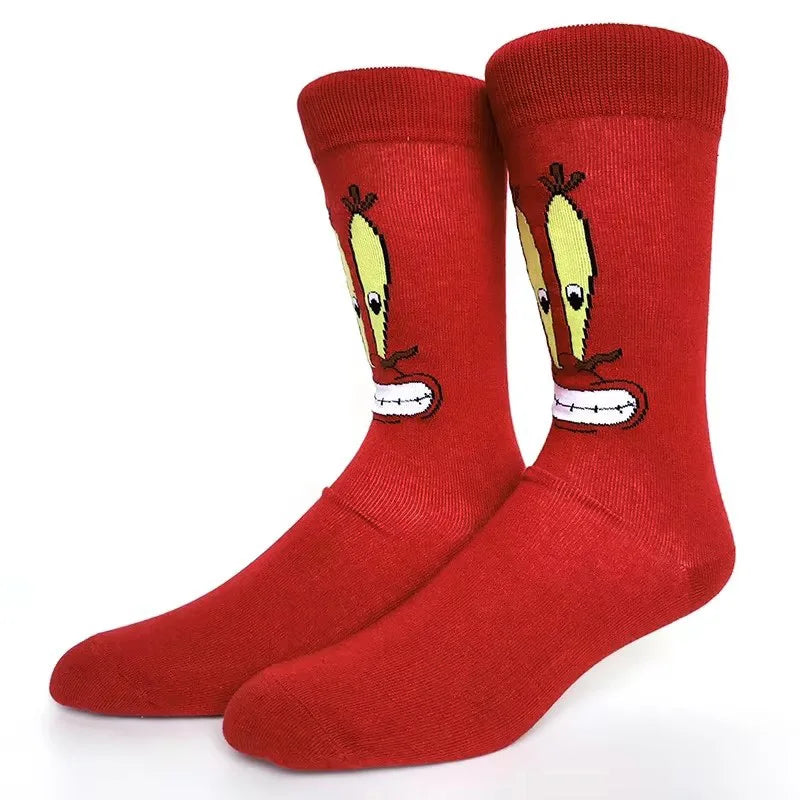 SpongeBob SquarePants Socks Cartoon Style Sponge Bob Cosplay Socks