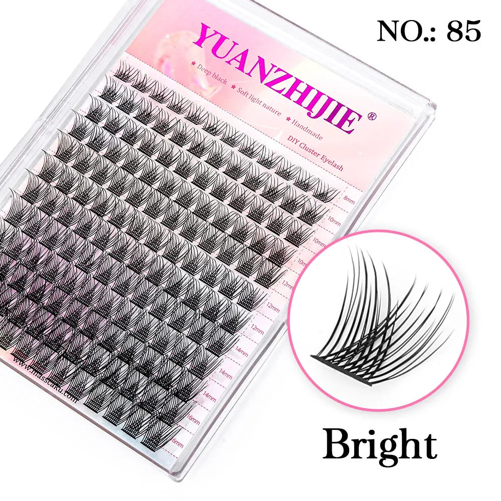 Lash Clusters Kit – DIY Eyelash Clusters Extensions with Bond & Seal for a Natural or Voluminous Look
