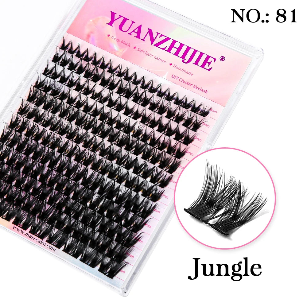 Lash Clusters Kit – DIY Eyelash Clusters Extensions with Bond & Seal for a Natural or Voluminous Look