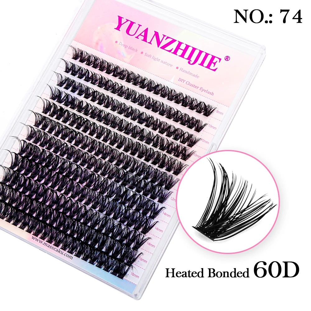 Lash Clusters Kit – DIY Eyelash Clusters Extensions with Bond & Seal for a Natural or Voluminous Look