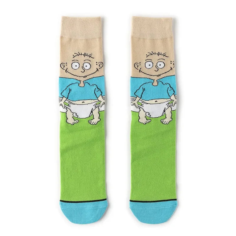 SpongeBob SquarePants Socks Cartoon Style Sponge Bob Cosplay Socks