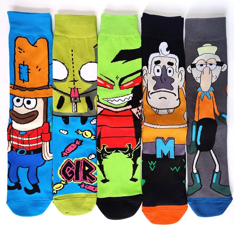 SpongeBob SquarePants Socks Cartoon Style Sponge Bob Cosplay Socks