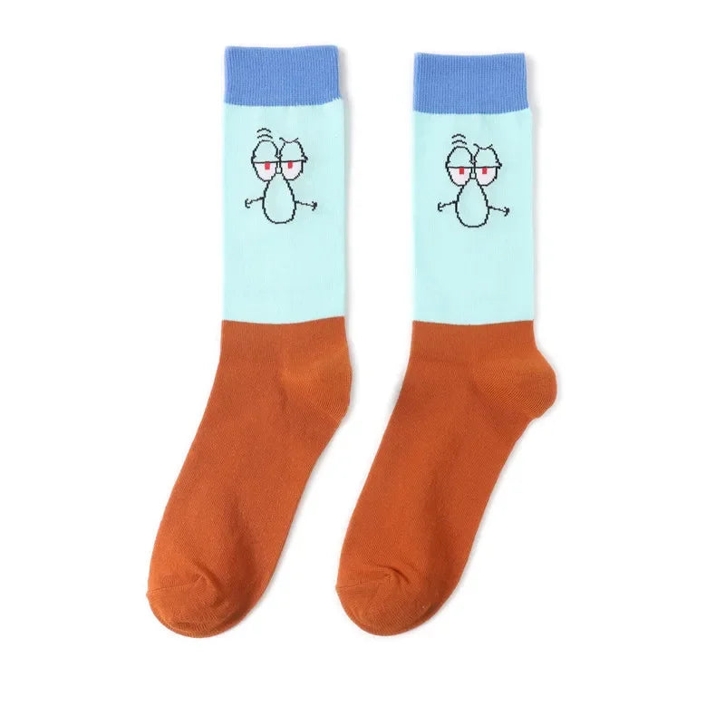 SpongeBob SquarePants Socks Cartoon Style Sponge Bob Cosplay Socks