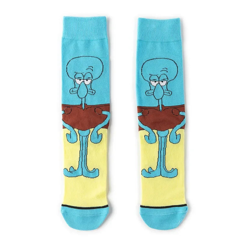 SpongeBob SquarePants Socks Cartoon Style Sponge Bob Cosplay Socks