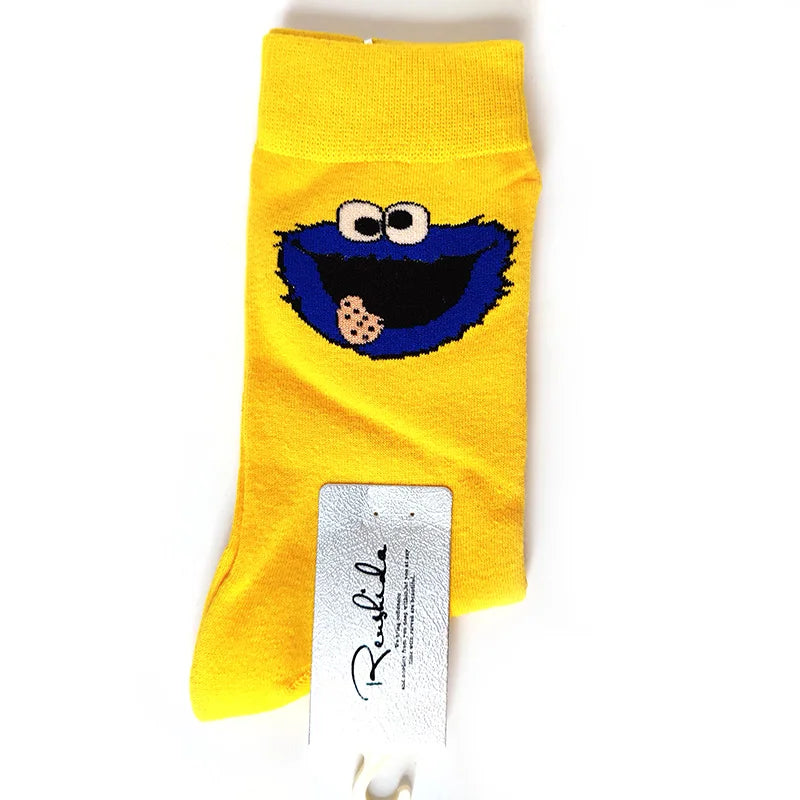 SpongeBob SquarePants Socks – Funny Cartoon Anime Socks Featuring Patrick Star, Squidward, and More | Crew Socks for Women & Men