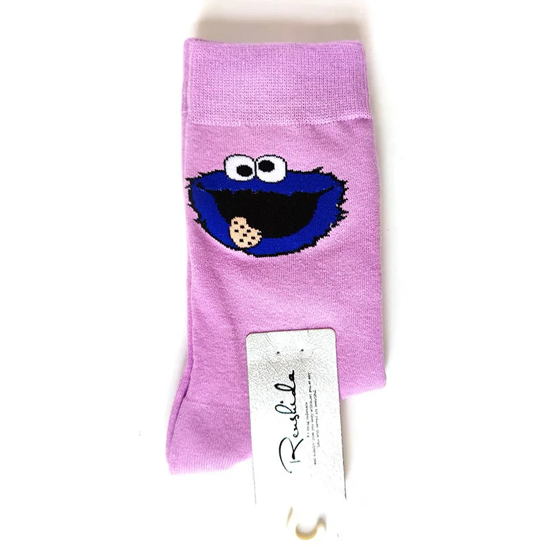 SpongeBob SquarePants Socks – Funny Cartoon Anime Socks Featuring Patrick Star, Squidward, and More | Crew Socks for Women & Men