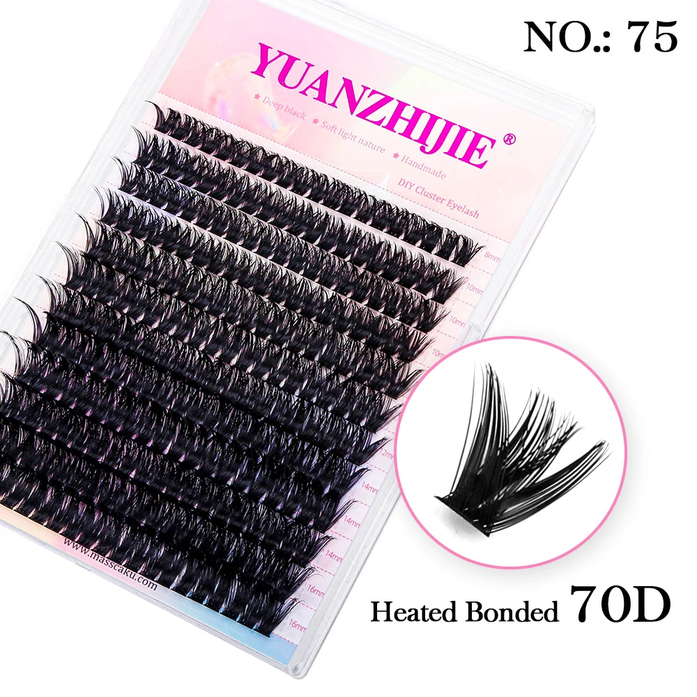 Lash Clusters Kit – DIY Eyelash Clusters Extensions with Bond & Seal for a Natural or Voluminous Look