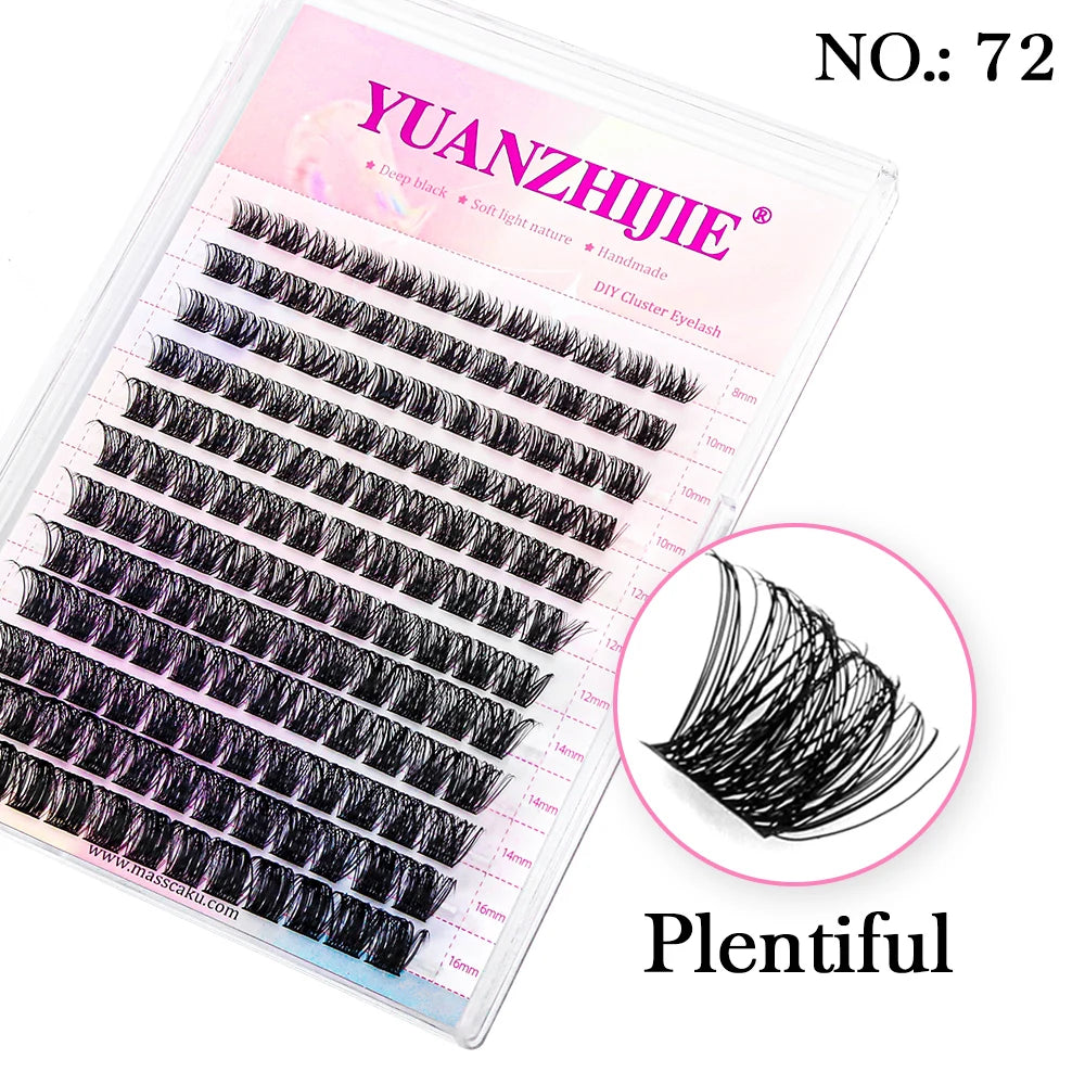 Lash Clusters Kit – DIY Eyelash Clusters Extensions with Bond & Seal for a Natural or Voluminous Look