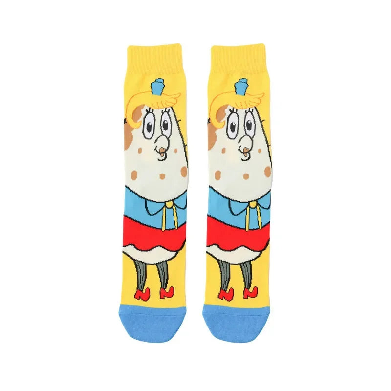 SpongeBob SquarePants Socks Cartoon Style Sponge Bob Cosplay Socks