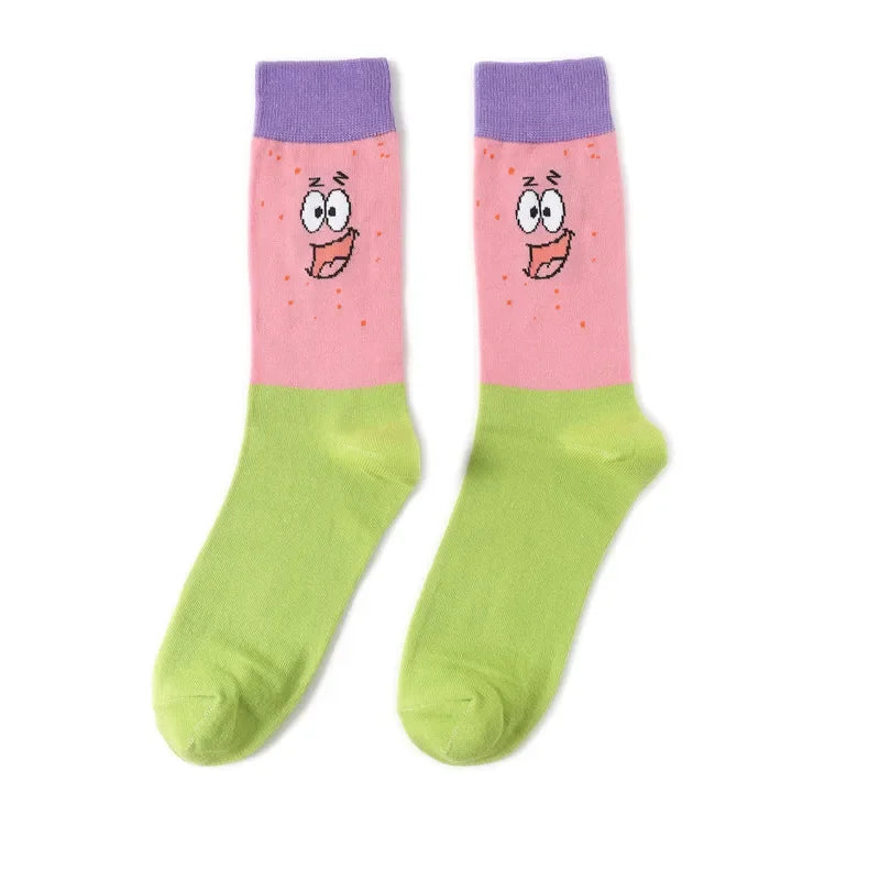 SpongeBob SquarePants Socks Cartoon Style Sponge Bob Cosplay Socks