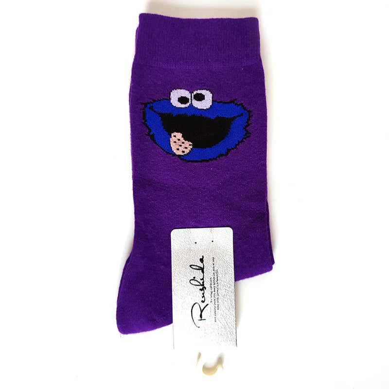 SpongeBob SquarePants Socks – Funny Cartoon Anime Socks Featuring Patrick Star, Squidward, and More | Crew Socks for Women & Men