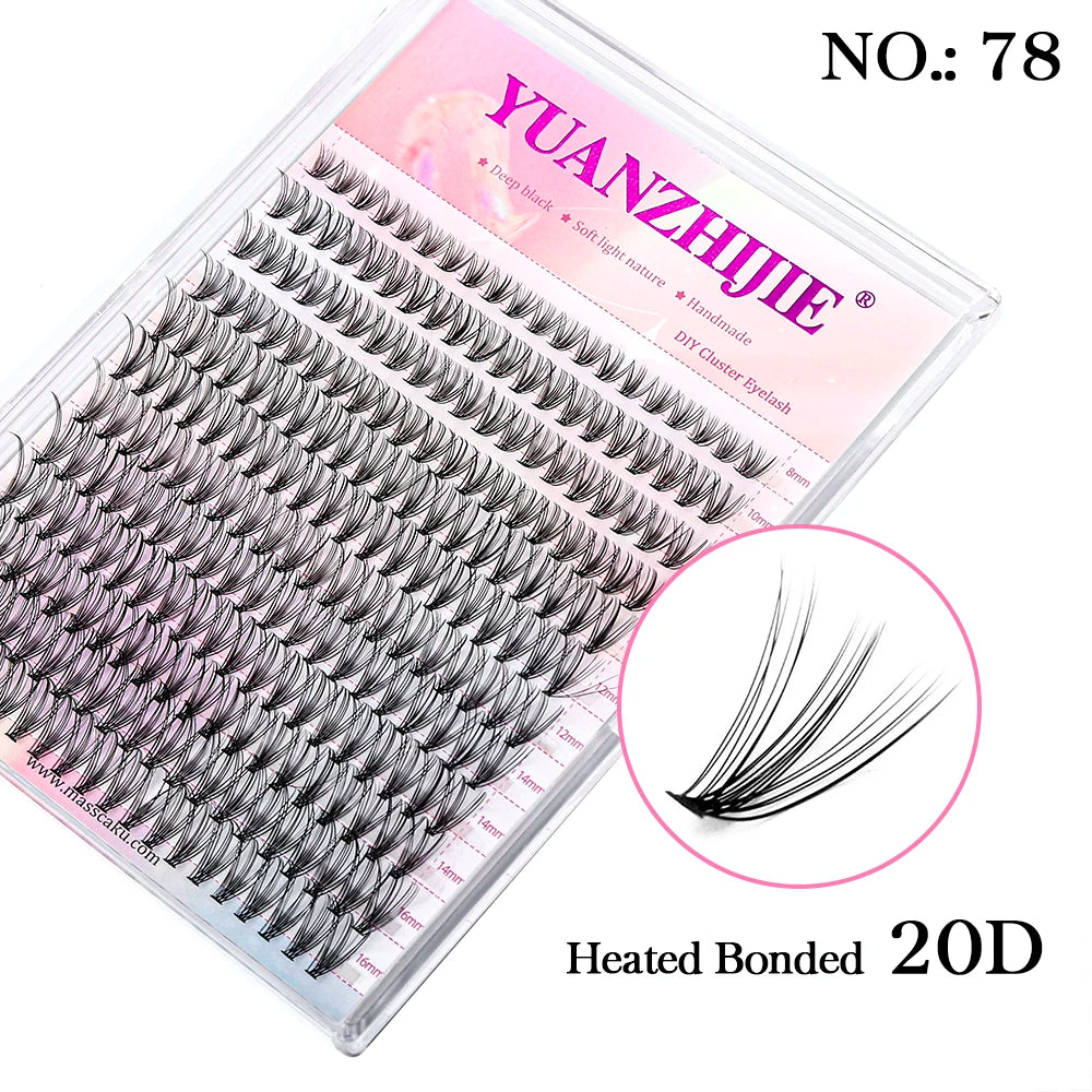 Lash Clusters Kit – DIY Eyelash Clusters Extensions with Bond & Seal for a Natural or Voluminous Look