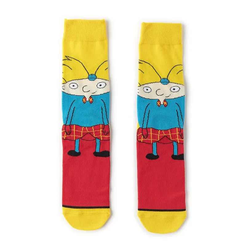 SpongeBob SquarePants Socks Cartoon Style Sponge Bob Cosplay Socks