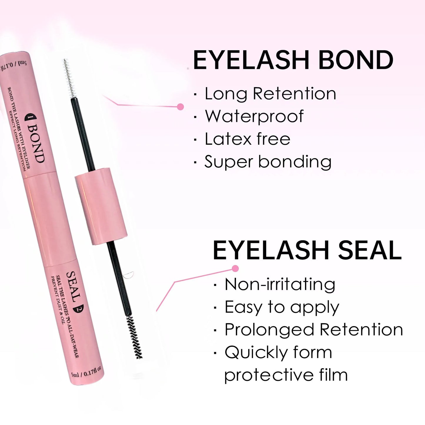 Lash Clusters Extensions Kit – Best Fake Eyelash Clusters Set with Bond & Seal, Applicator Tool – DIY Mix-Length Lash Extensions for Natural & Volume Look