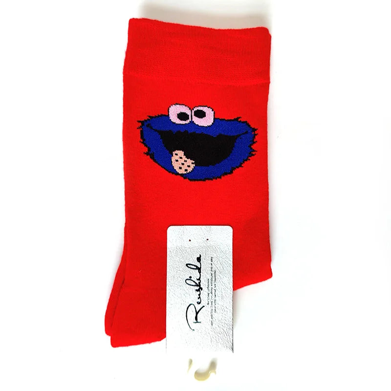 SpongeBob SquarePants Socks – Funny Cartoon Anime Socks Featuring Patrick Star, Squidward, and More | Crew Socks for Women & Men