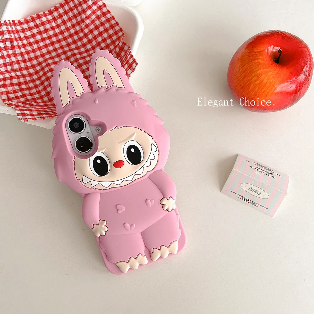 LaBuBu Monsters iPhone Case For iPhone Cute 3D Kawaii Cartoon Style