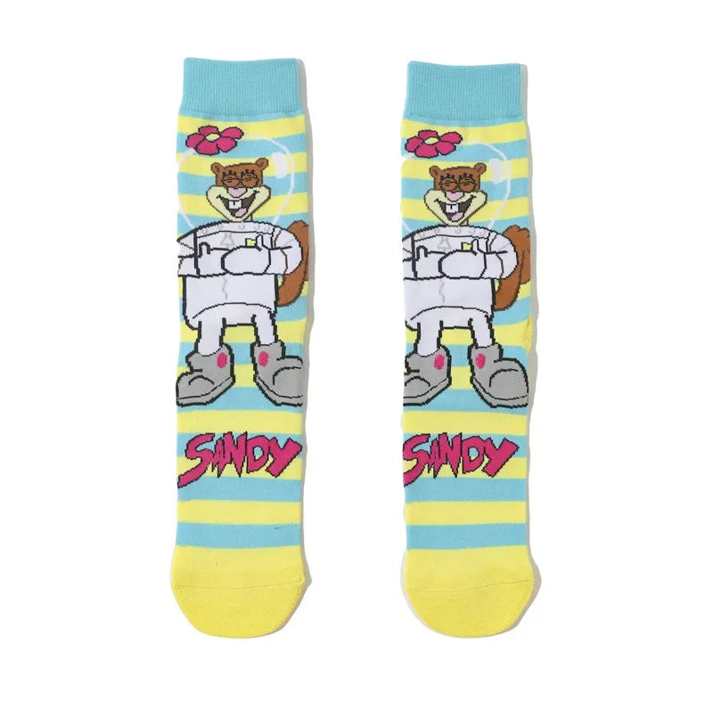 SpongeBob SquarePants Socks Cartoon Style Sponge Bob Cosplay Socks