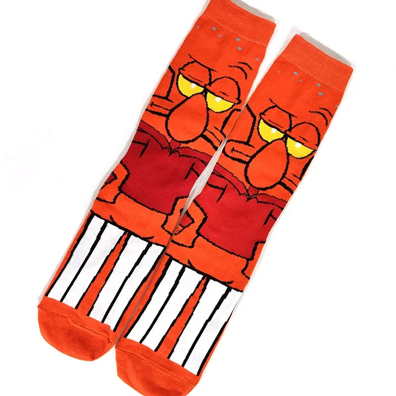 SpongeBob SquarePants Socks Cartoon Style Sponge Bob Cosplay Socks