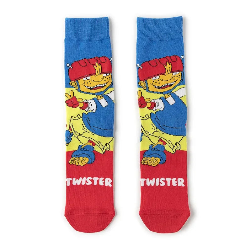 SpongeBob SquarePants Socks Cartoon Style Sponge Bob Cosplay Socks