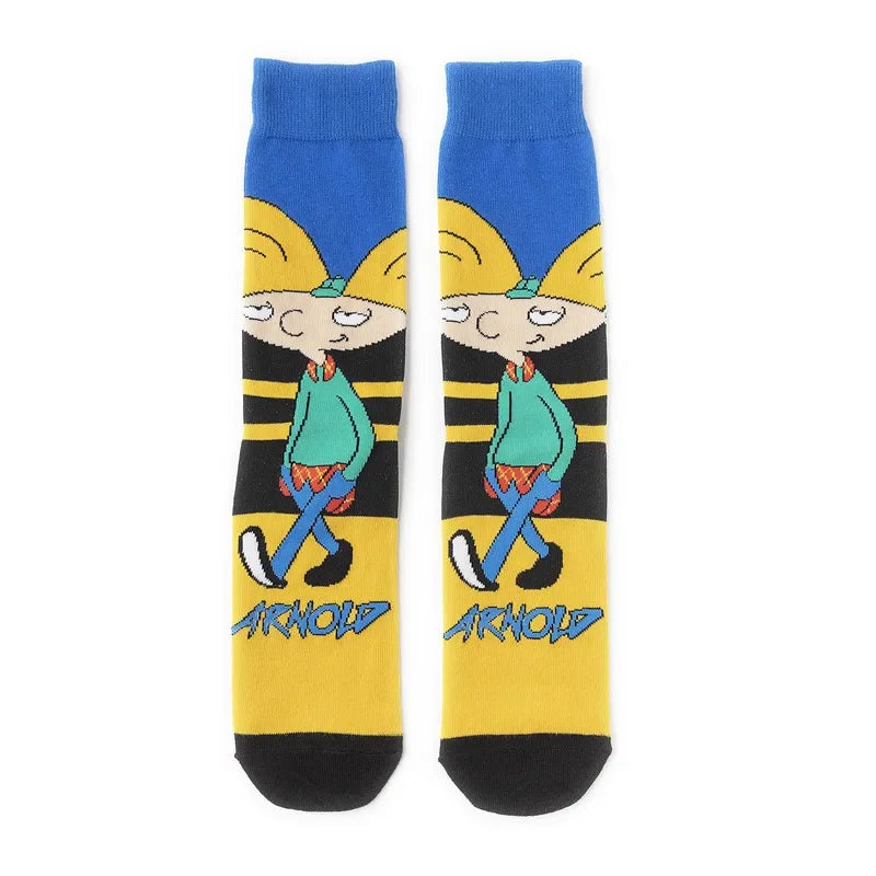 SpongeBob SquarePants Socks Cartoon Style Sponge Bob Cosplay Socks