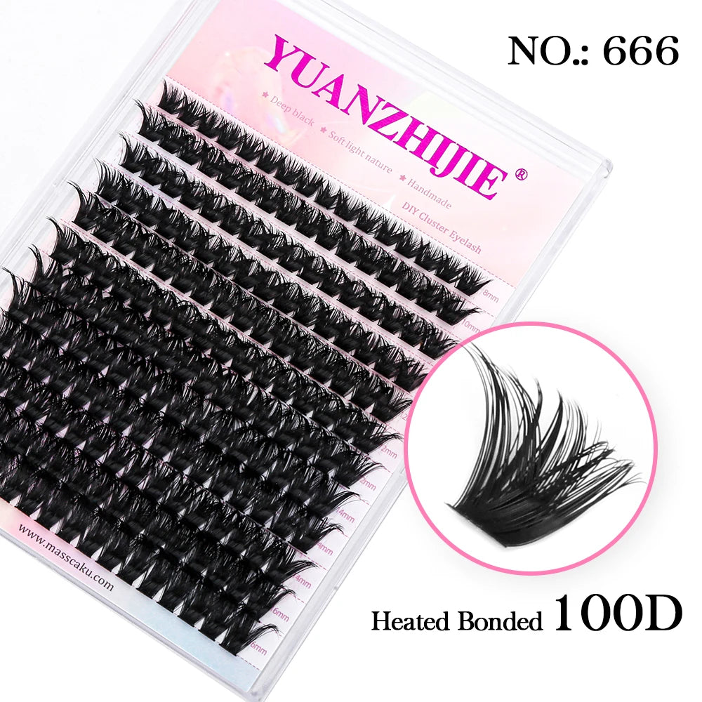 Lash Clusters Kit – DIY Eyelash Clusters Extensions with Bond & Seal for a Natural or Voluminous Look